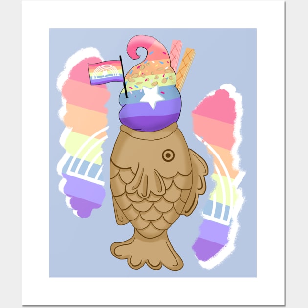 Pride taiyaki designs, 2nd series (Xenogender) Wall Art by VixenwithStripes